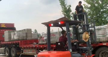 遂宁 黄金麻冰裂纹，地铺石装车