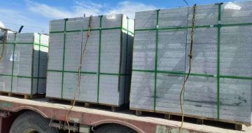 遂宁 芝麻白花岗岩地铺石装车日常