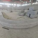 遂宁 芝麻白异形坐凳，自然面光面弧形加工