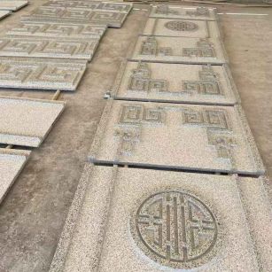 遂宁 白麻花岗岩外墙立面雕刻板