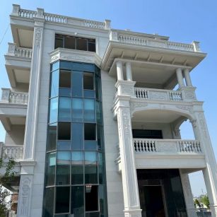 遂宁 白麻花岗岩别墅外墙干挂效果展示