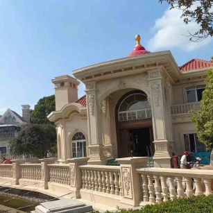 遂宁 黄金麻花岗岩欧式别墅