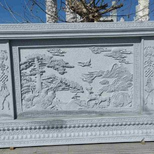 遂宁 芝麻白大型照壁，屏风，影壁