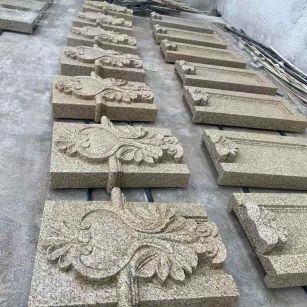 遂宁 黄金麻花岗岩别墅外墙雕刻板