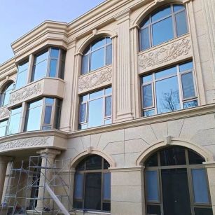 遂宁 黄金麻花岗岩别墅外墙干挂