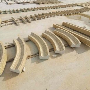 遂宁 黄金麻花岗岩别墅线条