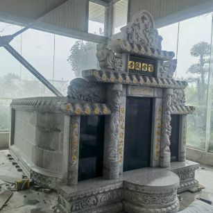 遂宁 芝麻白墓碑效果展示图