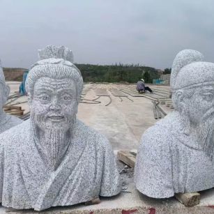 遂宁 白麻花岗岩石材人物立体雕刻