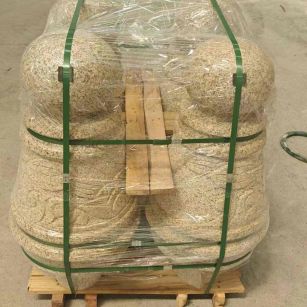 遂宁 黄金麻异形定制雕花——棒棒糖挡车柱