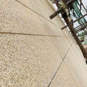 遂宁 黄金麻花岗岩荔枝面外墙干挂石材效果示例