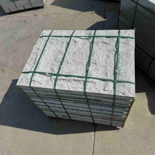 遂宁 白麻花岗岩石材自然面蘑菇石成品