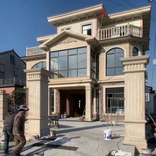 遂宁 黄金麻花岗岩荔枝面别墅外墙干挂私家专属