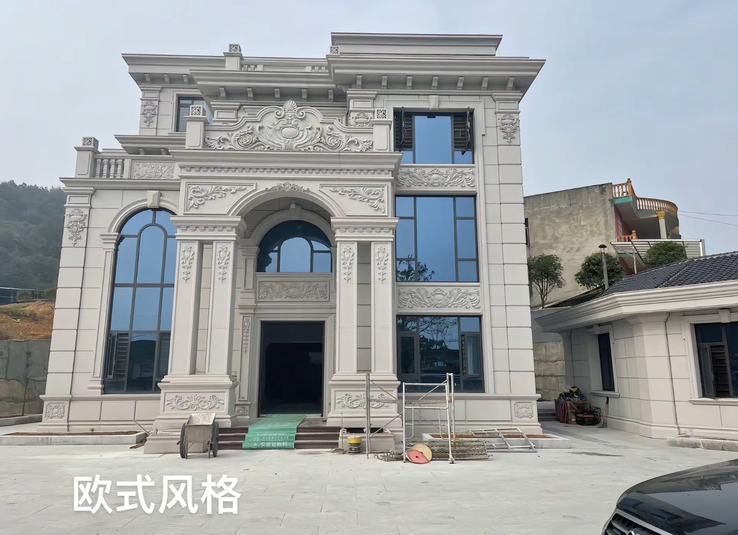 遂宁 白麻花岗岩别墅外墙干挂