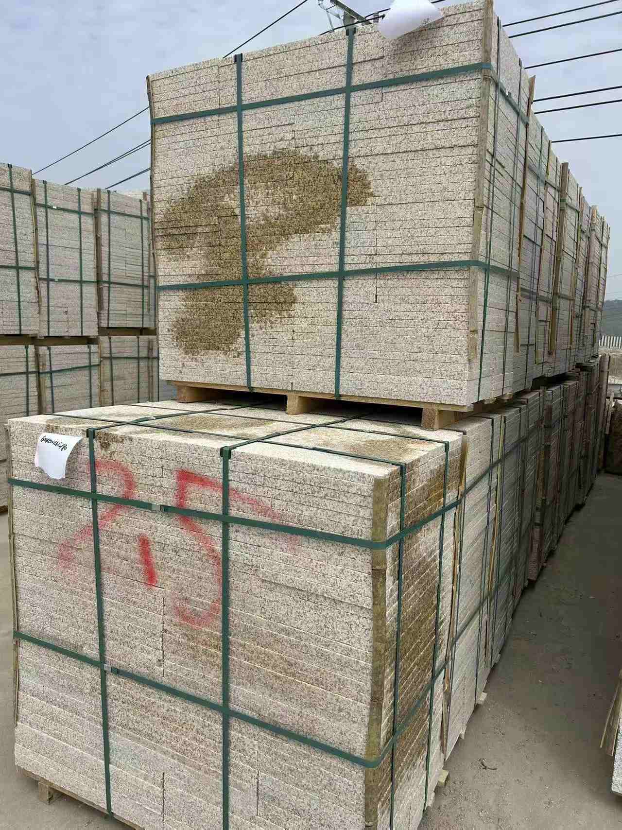 遂宁 黄金麻花岗岩石材荔枝面地铺石2.5*300*600