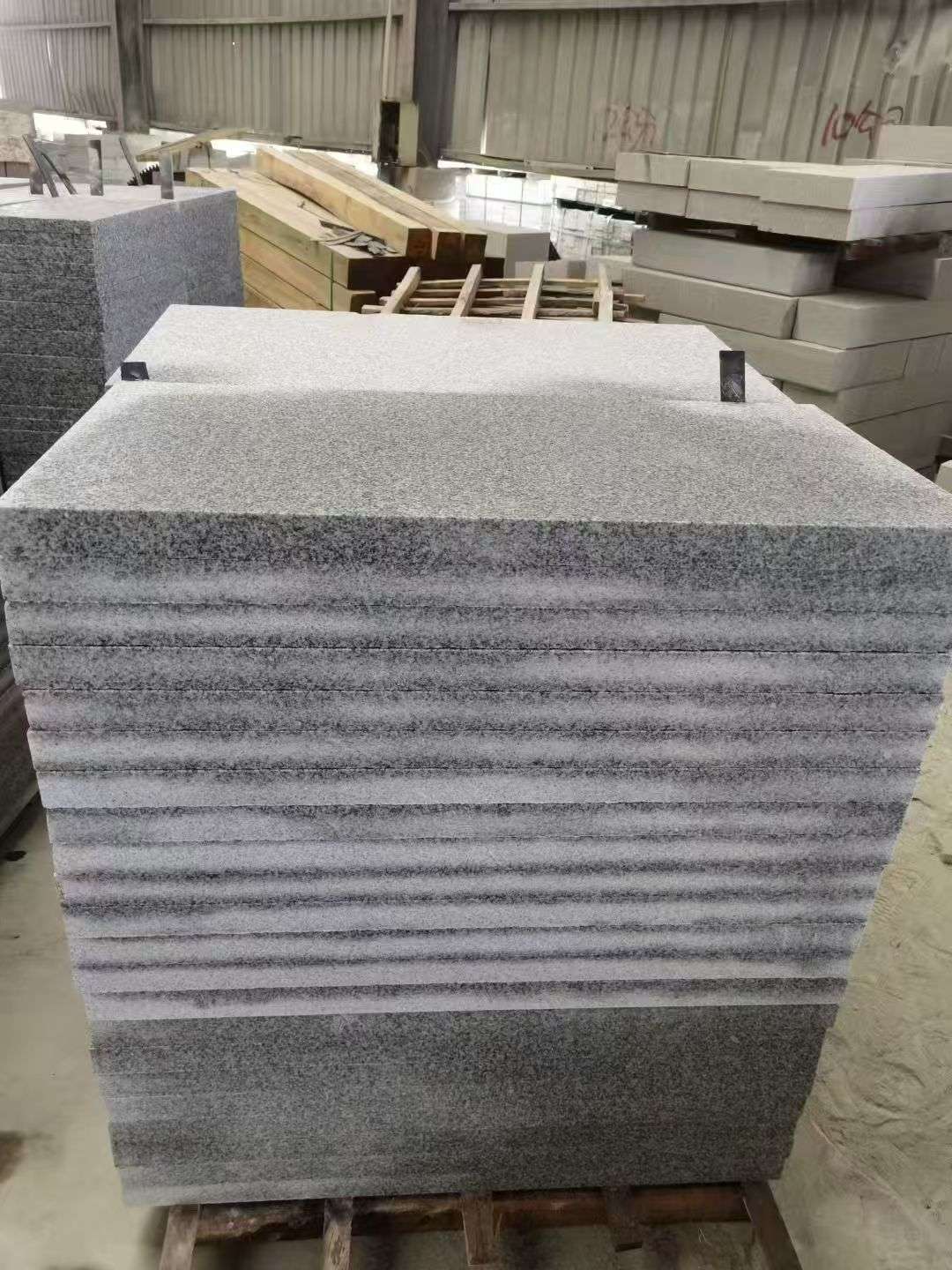 遂宁 芝麻白5公分火烧地铺成品，900*400，规格可定制