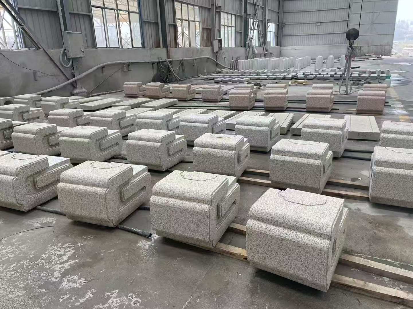 遂宁 白麻花岗岩异形加工-石凳，坐凳