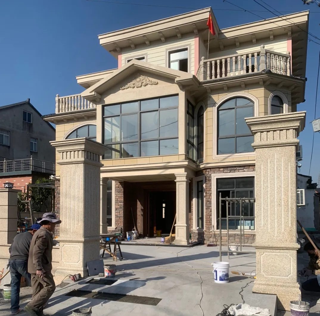 遂宁 黄金麻花岗岩荔枝面别墅外墙干挂私家专属